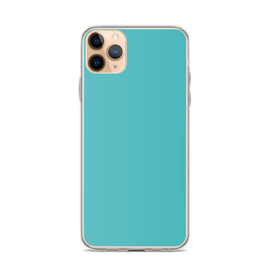 Plain Color Viking Blue iPhone Case Clear Bump Resistant CREATIVETECH