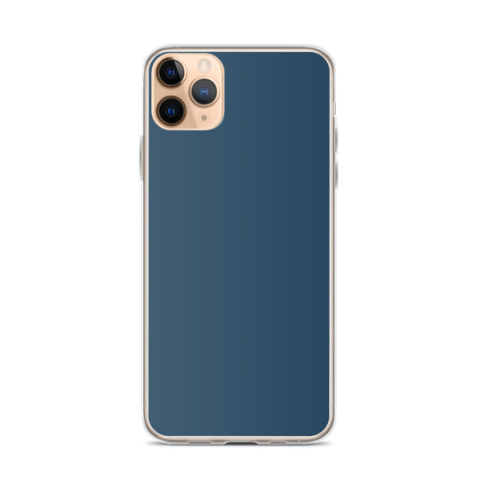 Plain Color Arapawa Blue iPhone Case Clear Bump Resistant CREATIVETECH