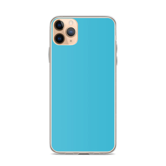 Plain Color Sky Blue iPhone Case Clear Bump Resistant CREATIVETECH