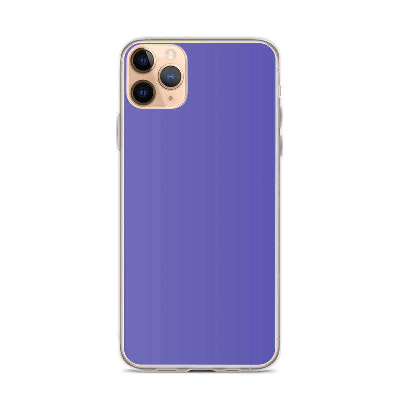 Load image into Gallery viewer, Slate Blue Purple iPhone Clear Thin Case Plain Color CREATIVETECH