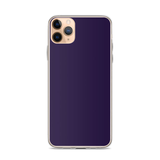 Tolopea Dark Purple iPhone Clear Thin Case Plain Color CREATIVETECH