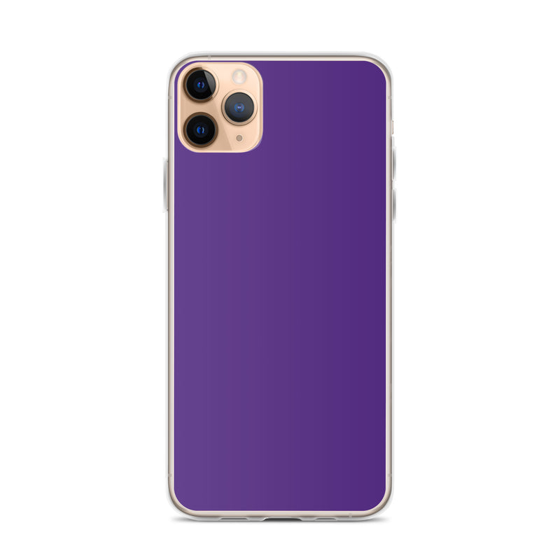 Load image into Gallery viewer, Indigo Purple iPhone Clear Thin Case Plain Color CREATIVETECH