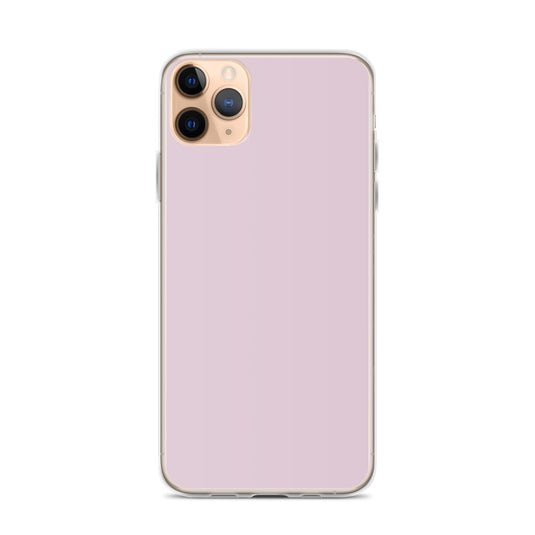 Pale Twilight Pink iPhone Clear Thin Case Plain Color CREATIVETECH