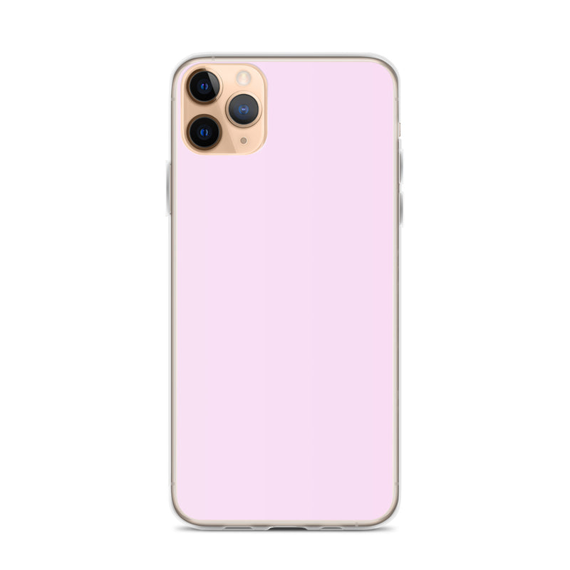 Load image into Gallery viewer, Selago Pink iPhone Clear Thin Case Plain Color CREATIVETECH