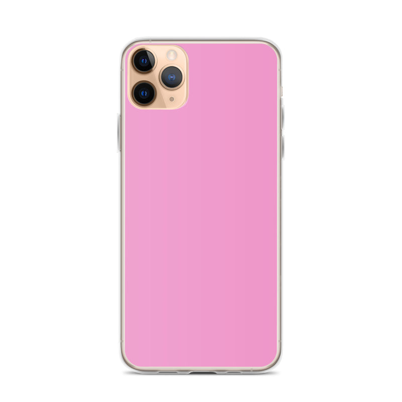 Load image into Gallery viewer, Lavender Rose Pink iPhone Clear Thin Case Plain Color CREATIVETECH