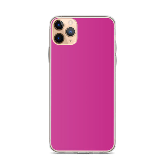 Medium Red Violet iPhone Clear Thin Case Plain Color CREATIVETECH