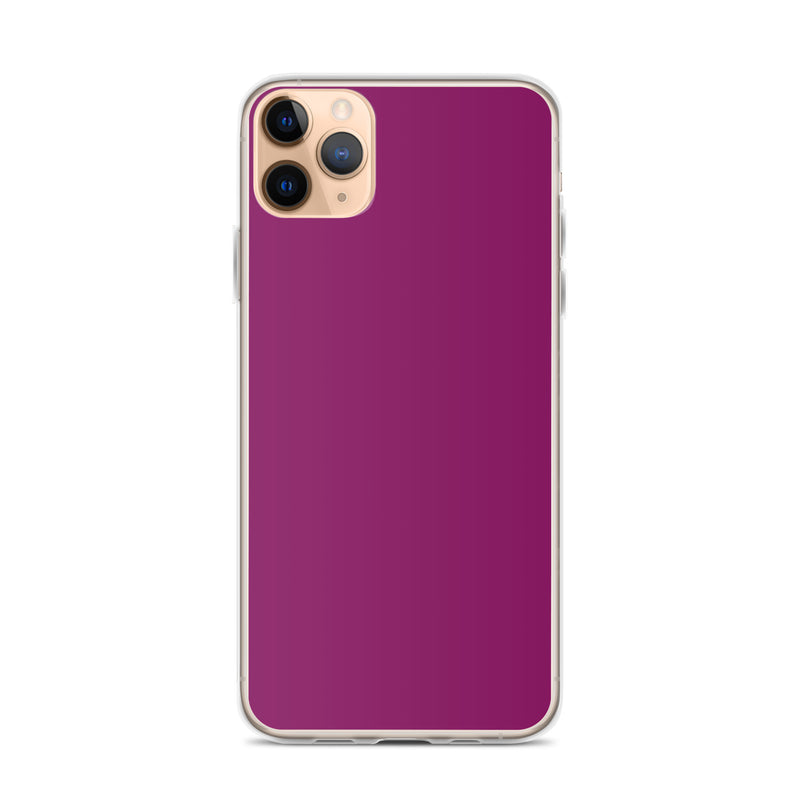 Load image into Gallery viewer, Eggplant Purple iPhone Clear Thin Case Plain Color CREATIVETECH