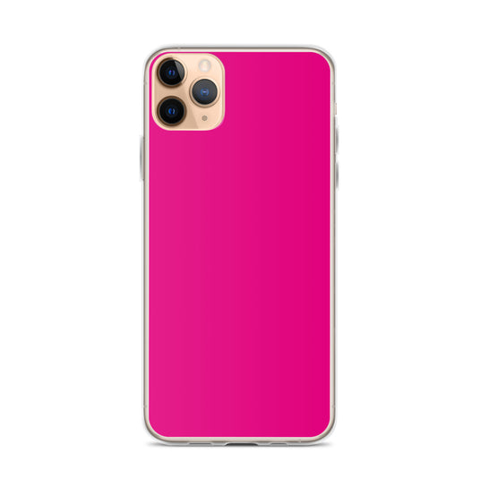 Violet Red Pink iPhone Clear Thin Case Plain Color CREATIVETECH