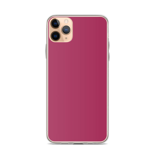 Lipstick Pink Red iPhone Clear Thin Case Plain Color CREATIVETECH