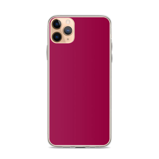 Light Burgundy Red iPhone Clear Thin Case Plain Color CREATIVETECH