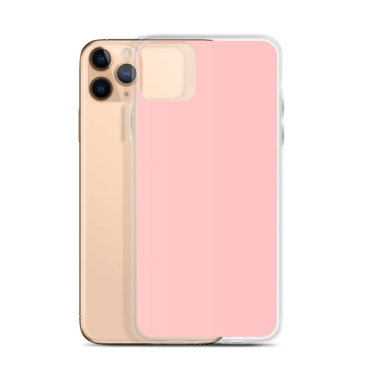 Plain Color Flamingo Pink iPhone Case Clear Bump Resistant Flexible CREATIVETECH