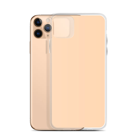 Plain Color Sandy Beach Yellow Orange iPhone Case Clear Bump Resistant Flexible CREATIVETECH