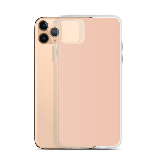 Plain Color Zinnwaldite Pink iPhone Case Clear Bump Resistant Flexible CREATIVETECH
