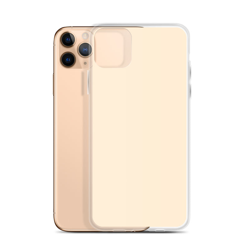 Load image into Gallery viewer, Plain Color Papaya Orange Yellow iPhone Case Clear Bump Resistant Flexible CREATIVETECH