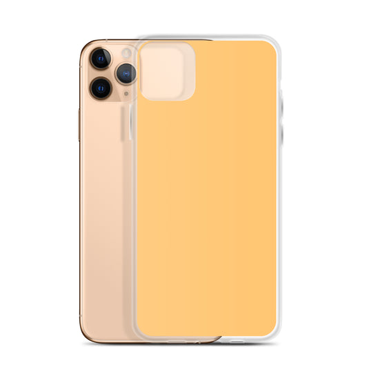 Plain Color Chardonnay Yellow Orange iPhone Case Clear Bump Resistant Flexible CREATIVETECH