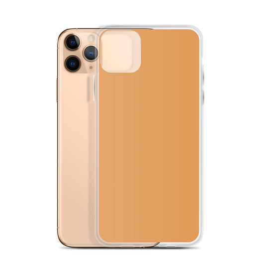Plain Color Classy Orange iPhone Case Clear Bump Resistant Flexible CREATIVETECH