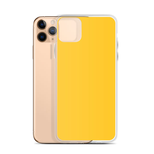 Plain Color Yellow iPhone Case Clear Bump Resistant CREATIVETECH