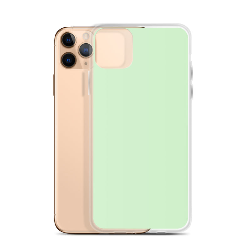 Load image into Gallery viewer, Plain Color Tara Green iPhone Case Clear Bump Resistant CREATIVETECH