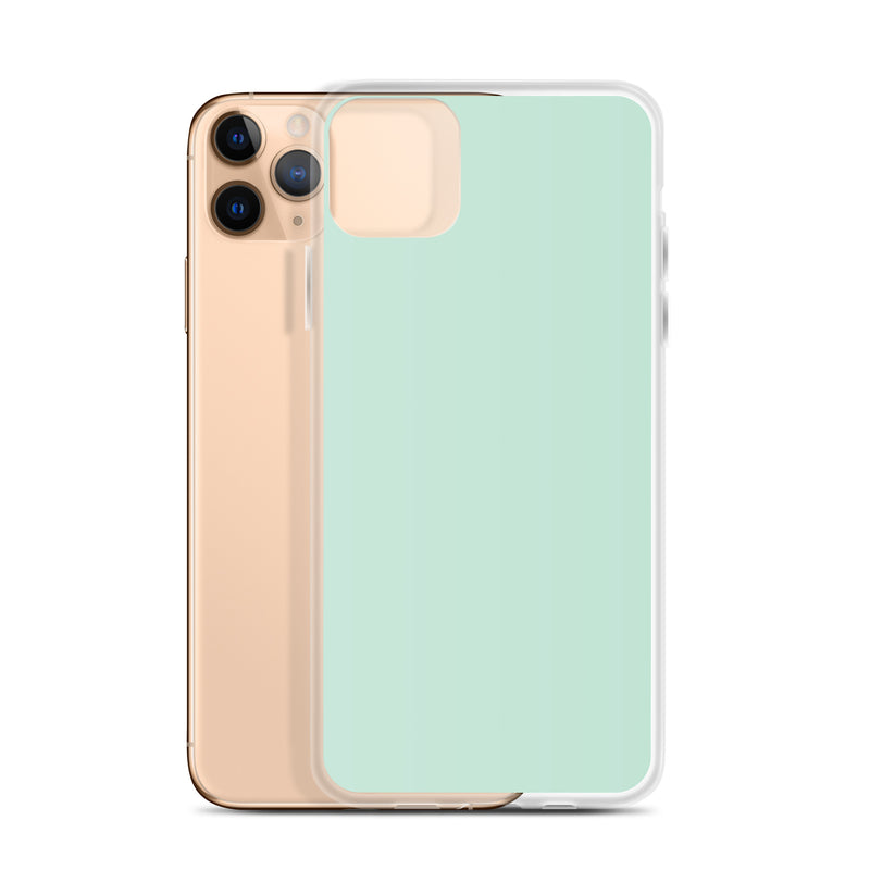 Load image into Gallery viewer, Plain Color Aero Green iPhone Case Clear Bump Resistant CREATIVETECH
