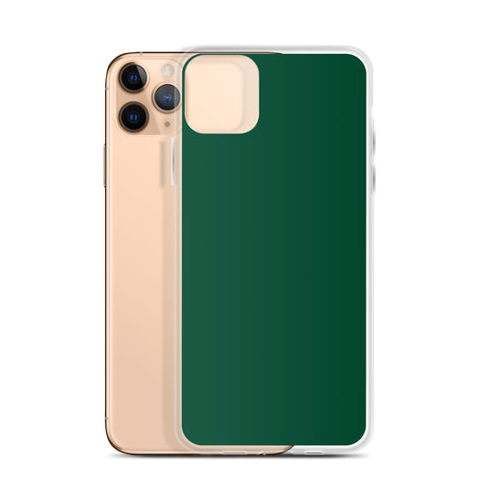 Plain Color British Racing Green iPhone Case Clear Bump Resistant CREATIVETECH