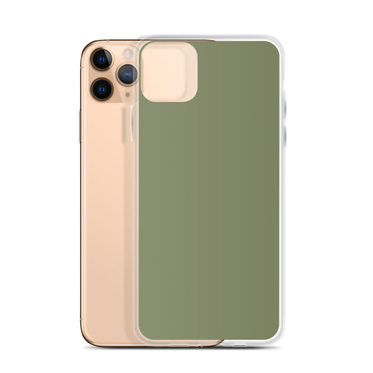 Plain Color Finch Green iPhone Case Clear Bump Resistant CREATIVETECH