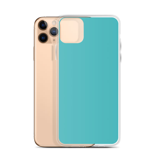 Plain Color Viking Blue iPhone Case Clear Bump Resistant CREATIVETECH