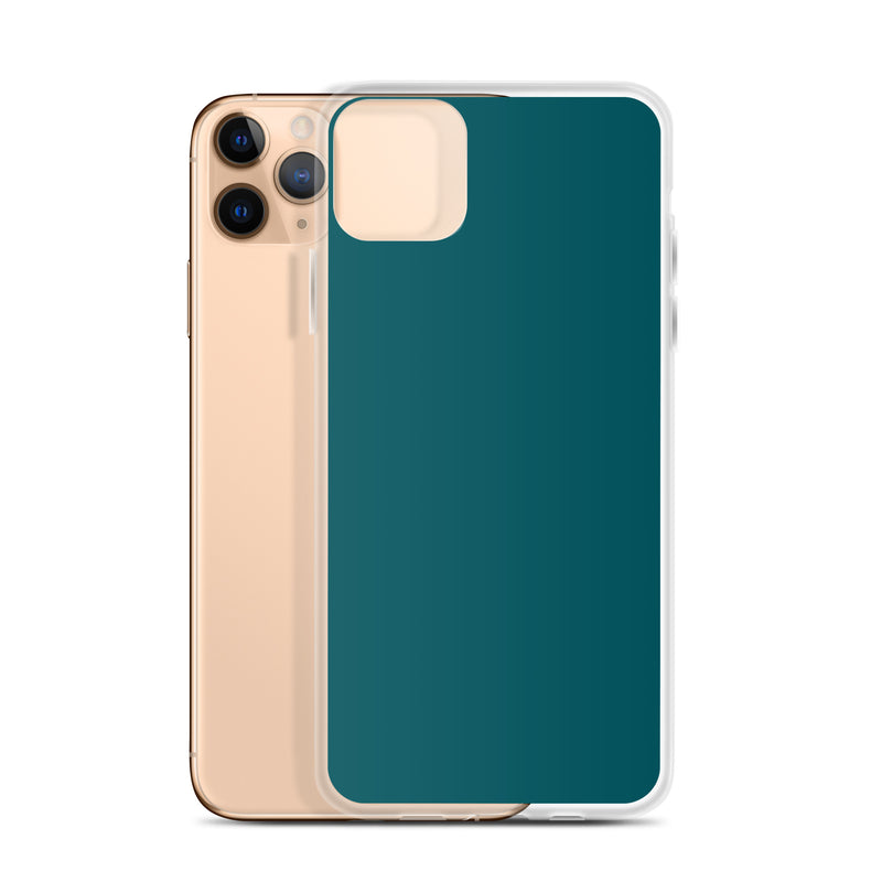 Load image into Gallery viewer, Plain Color Sherpa Blue iPhone Case Clear Bump Resistant CREATIVETECH