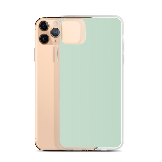 Plain Color Shallow Edgewater Blue iPhone Case Clear Bump Resistant CREATIVETECH