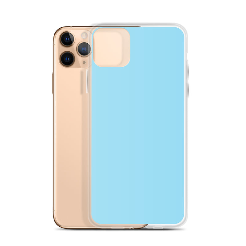 Load image into Gallery viewer, Plain Color Columbia Blue iPhone Case Clear Bump Resistant CREATIVETECH