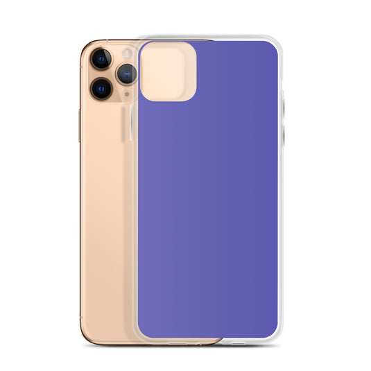 Slate Blue Purple iPhone Clear Thin Case Plain Color CREATIVETECH