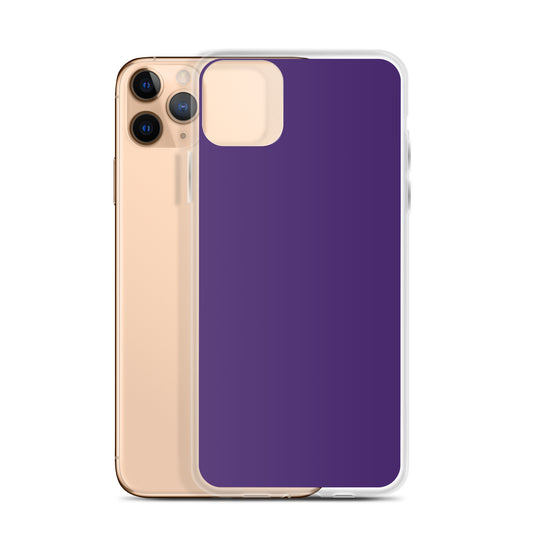 Purple iPhone Clear Thin Case Plain Color CREATIVETECH