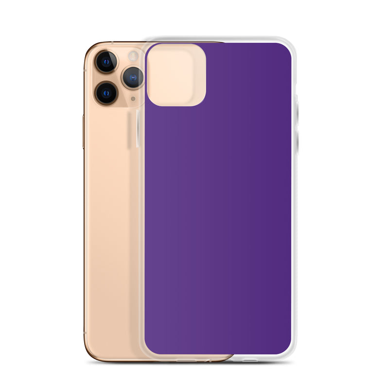 Load image into Gallery viewer, Indigo Purple iPhone Clear Thin Case Plain Color CREATIVETECH