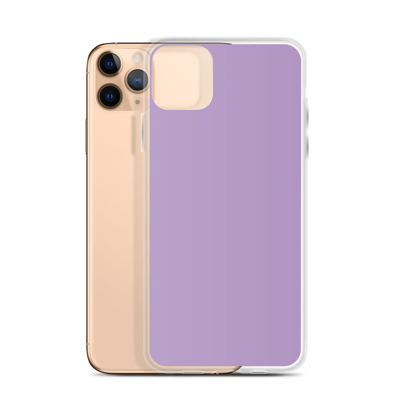 Load image into Gallery viewer, East Side Violet Purple iPhone Clear Thin Case Plain Color CREATIVETECH