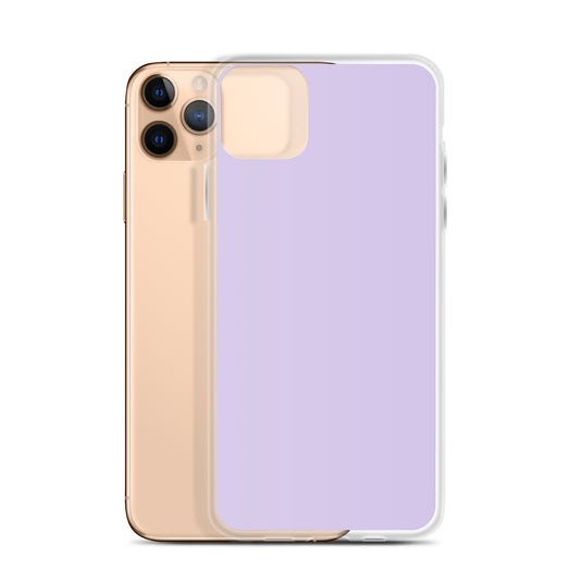 Fog Violet Purple  iPhone Clear Thin Case Plain Color CREATIVETECH