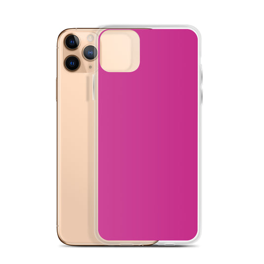 Medium Red Violet iPhone Clear Thin Case Plain Color CREATIVETECH