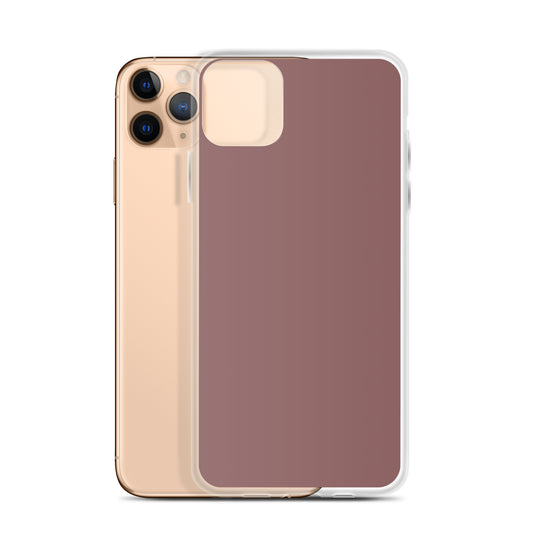 Light Brown Wood iPhone Clear Thin Case Plain Color CREATIVETECH