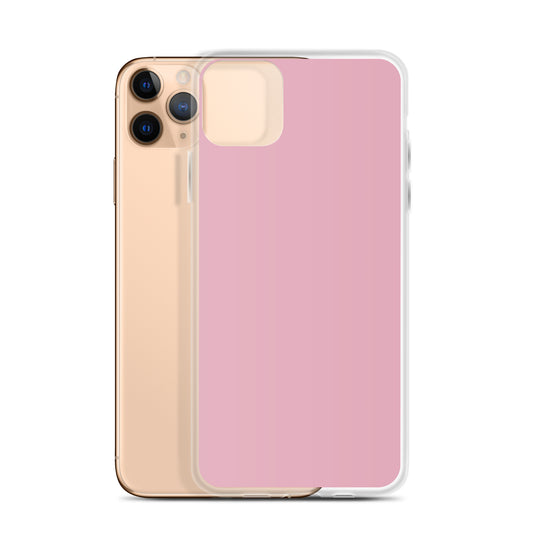 Melanie Pink iPhone Clear Thin Case Plain Color CREATIVETECH