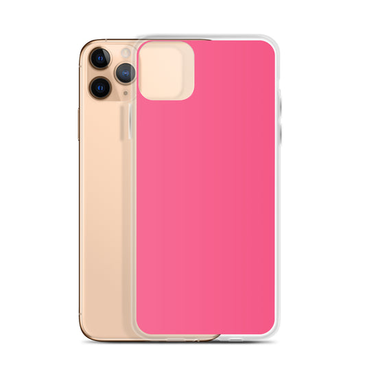 Brink Pink iPhone Clear Thin Case Plain Color CREATIVETECH