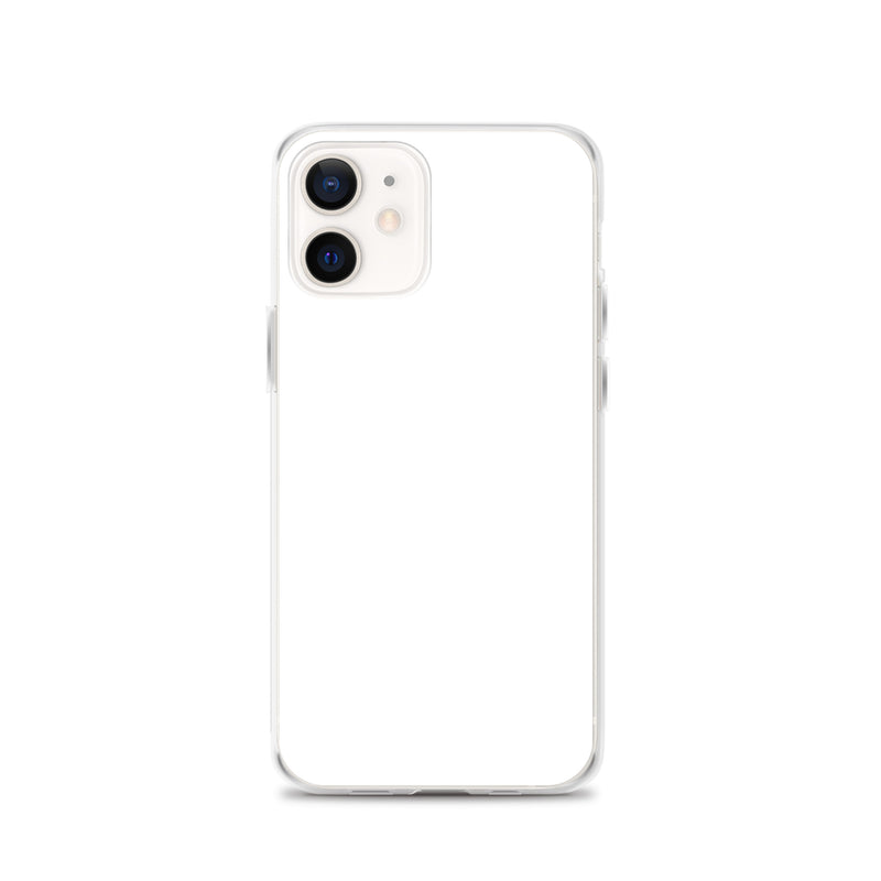 Load image into Gallery viewer, Plain Color White iPhone Case Clear Bump Resistant Flexible CREATIVETECH