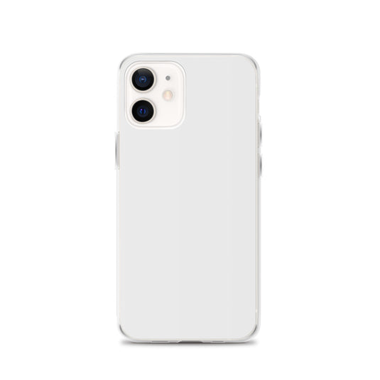Plain Color Whisper White iPhone Case Clear Bump Resistant Flexible CREATIVETECH