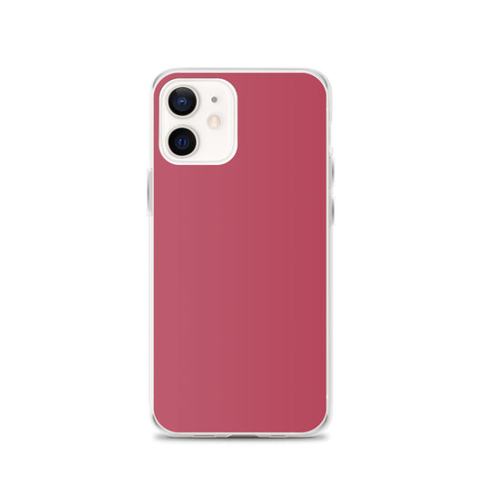 Plain Color Hippie Pink iPhone Case Clear Bump Resistant Flexible CREATIVETECH