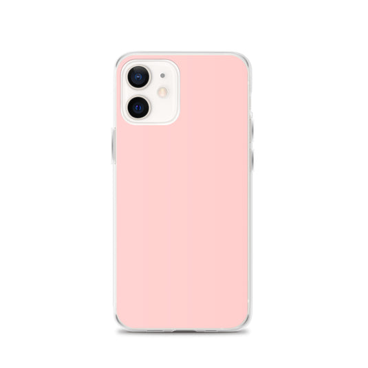 Plain Color Cosmos Pink iPhone Case Clear Bump Resistant Flexible CREATIVETECH