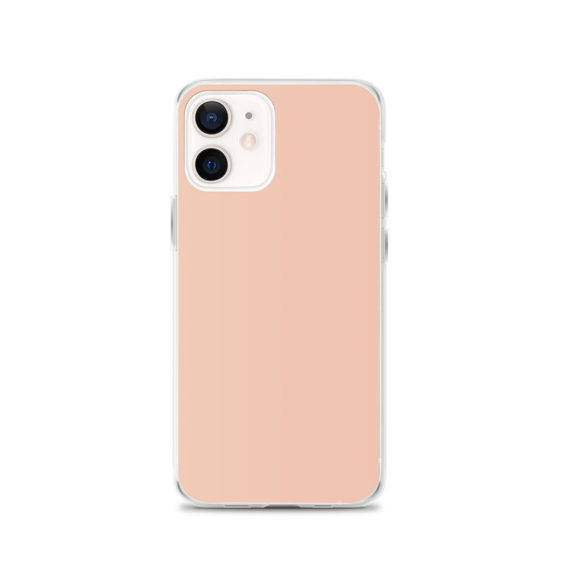 Load image into Gallery viewer, Plain Color Zinnwaldite Pink iPhone Case Clear Bump Resistant Flexible CREATIVETECH