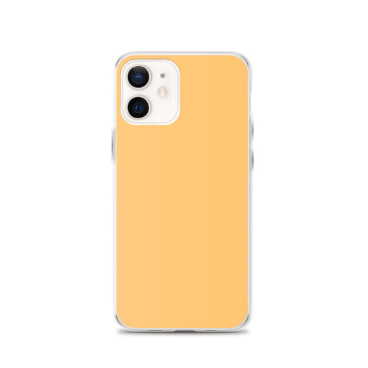 Plain Color Chardonnay Yellow Orange iPhone Case Clear Bump Resistant Flexible CREATIVETECH