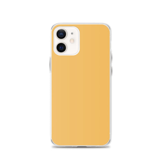 Plain Color Harvest Gold Yellow iPhone Case Clear Bump Resistant Flexible CREATIVETECH