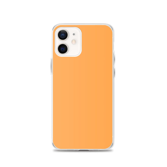 Plain Color Texas Rose Orange iPhone Case Clear Bump Resistant Flexible CREATIVETECH