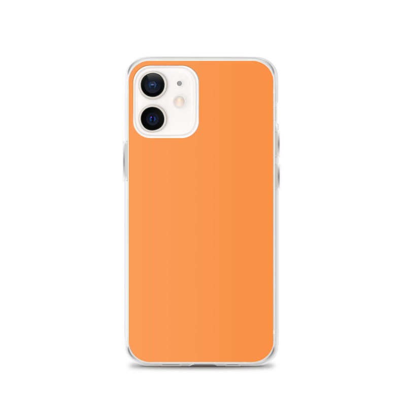 Load image into Gallery viewer, Plain Color Sea Buckthorn Orange iPhone Case Clear Bump Resistant Flexible CREATIVETECH