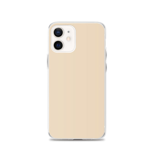 Plain Color Champagne Yellow iPhone Case Clear Bump Resistant Flexible CREATIVETECH