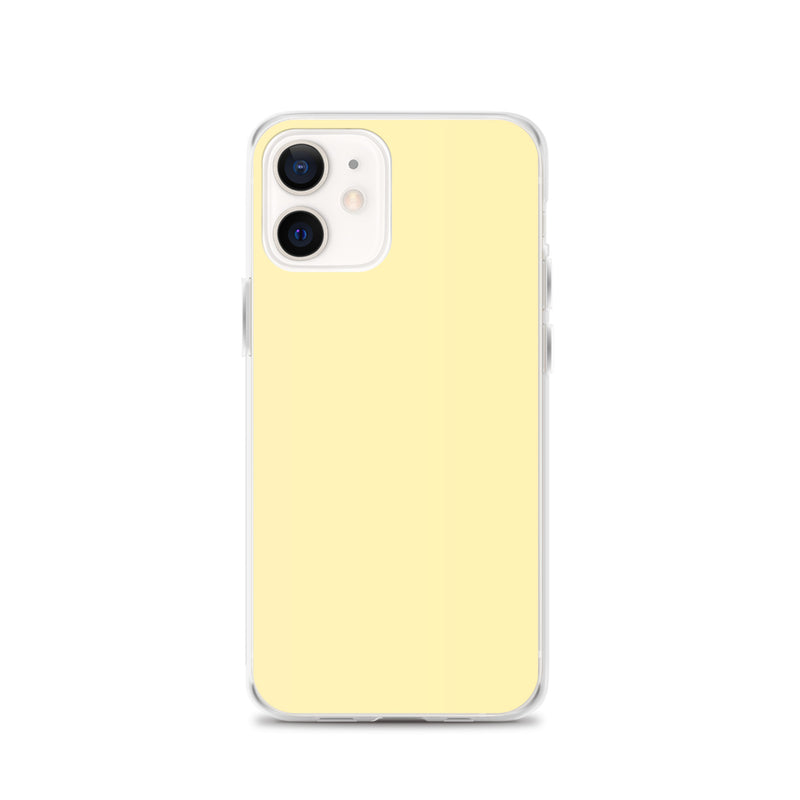 Load image into Gallery viewer, Plain Color Banana Yellow iPhone Case Clear Bump Resistant CREATIVETECH