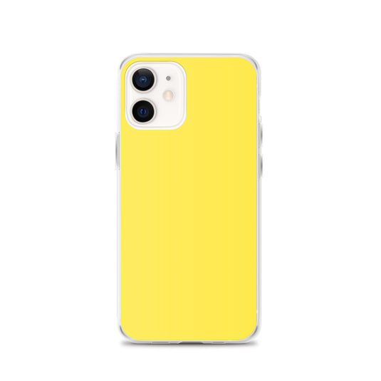 Plain Color Paris Daisy Yellow iPhone Case Clear Bump Resistant CREATIVETECH